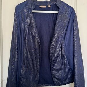 Chicos Elegant Blue Women's Jacket